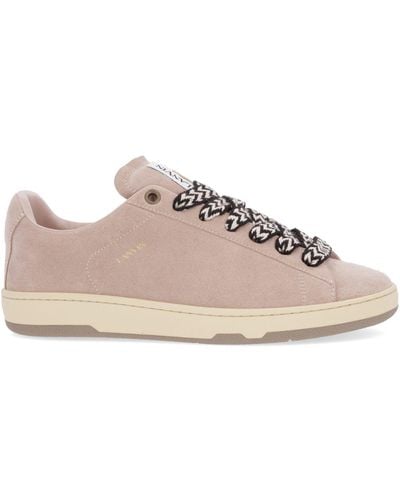 Lanvin Lite Curb Sneakers aus Wildleder - Pink