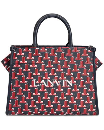 Lanvin Tasche Aus Canvas Mit Logodruck "lola" - Rot
