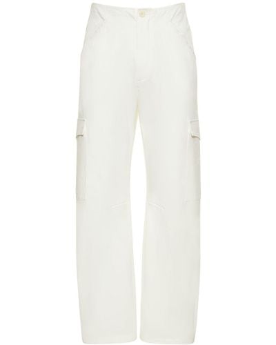 Bluemarble Pantalon cargo en coton - Blanc