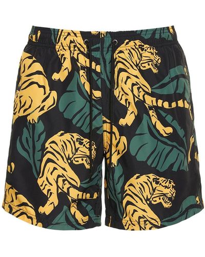 Sundek Tiger Print Tech Swim Shorts - Multicolor