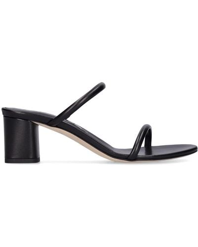 Aeyde 55Mm Anni Leather Sandals - Black