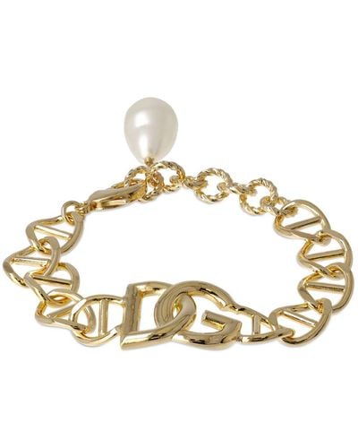 Dolce & Gabbana Bracelet chaîne dg - Métallisé