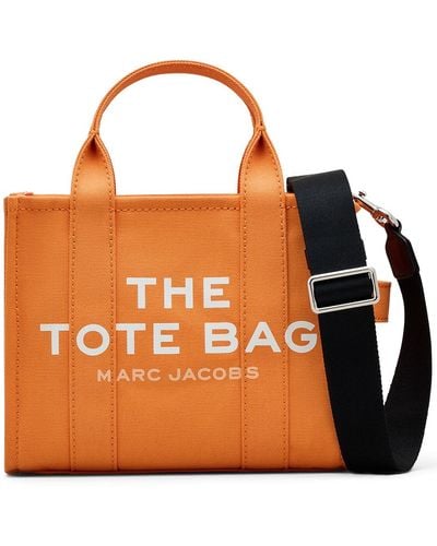 Marc Jacobs Borsa the small tote in tela - Arancione
