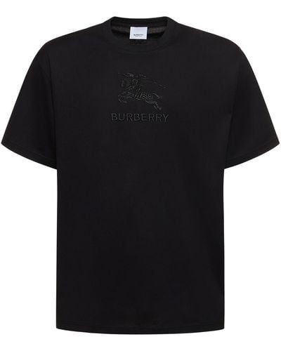 Burberry T-shirt Mit Stickerei "tempah" - Schwarz