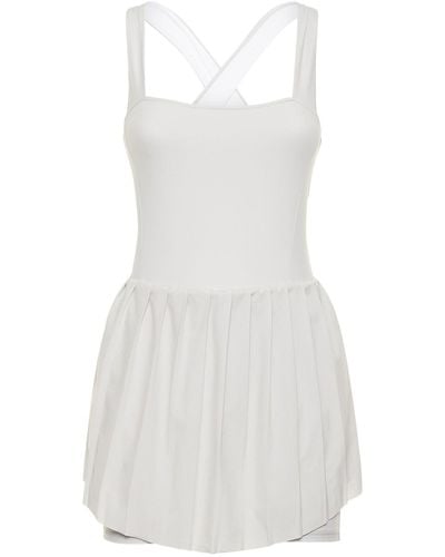 Varley Carina Stretch Tech Tennis Dress - White
