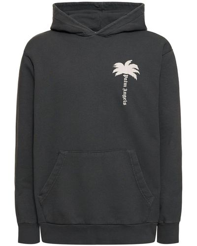 Palm Angels Baumwoll-hoodie "the Palm" - Schwarz