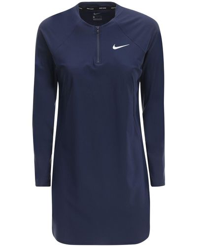 Nike Langärmelige Badeanzugs-tunika - Blau