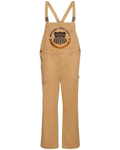 Honor The Gift Workwear Cotton Blend Overalls W/Logo - Natural
