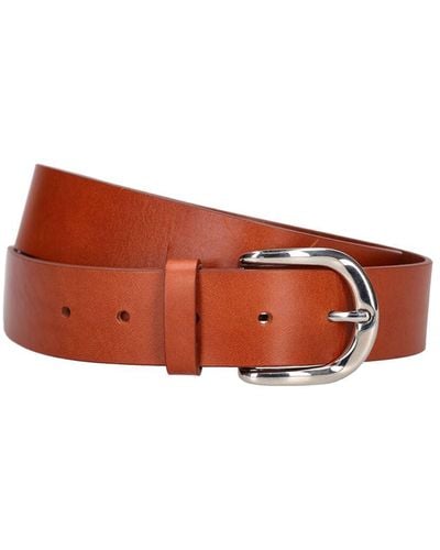 Isabel Marant 3.5cm Zaph Leather Belt - Red