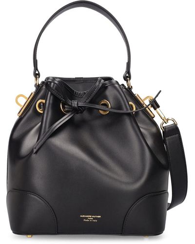 Alexandre Vauthier Medium Nappa Leather Top Handle Bag - Black