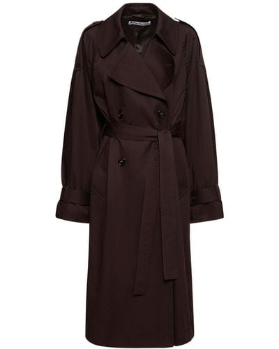 Acne Studios Trench odande r in twill e gabardina - Marrone