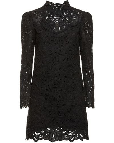 Isabel Marant Daphne Lace Mini Dress - Black