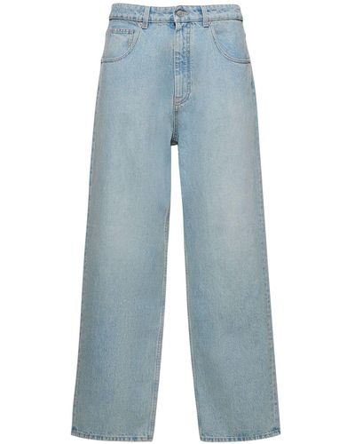 Bally Jeans de denim con cristales - Azul