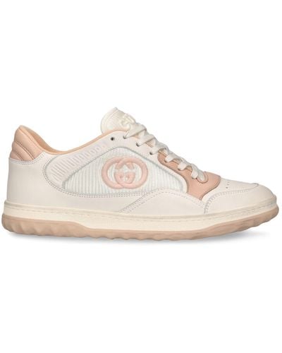 Gucci 31mm Hohe Sneakers Aus Leder "mac 80" - Pink