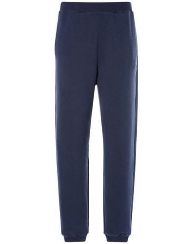 Max Mara Pantalones deportivos de algodón jersey - Azul