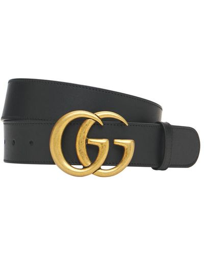 Gucci Cintura Larga GG Marmont 2015 Re-Edition - Nero