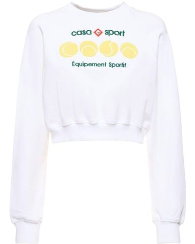 Casablancabrand Jersey-sweatshirt "casa Sport" - Weiß