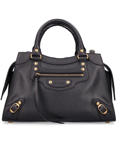 Balenciaga Small Neo Classic Leather Top Handle Bag - Black