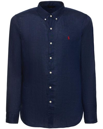 Polo Ralph Lauren Linen Shirt - Blue