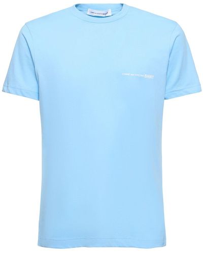 Comme des Garçons T-shirt Aus Baumwolle Mit Logo - Blau