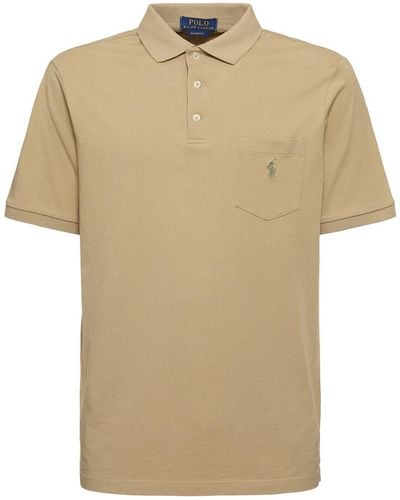 Polo Ralph Lauren Faded Polo W/ Breast Pocket - Natural