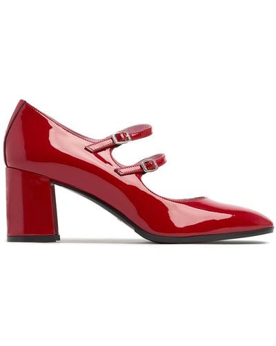 CAREL PARIS 60Mm Alice Patent Leather Court Shoes - Red