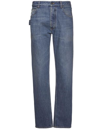 Bottega Veneta Gerade Jeans Im Medium Wash - Blau