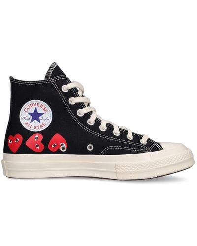 COMME DES GARÇONS PLAY Sneakers play converse in cotone 20mm - Bianco
