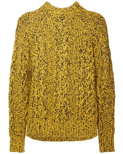 3 MONCLER GRENOBLE Wool Blend Knit Sweater - Yellow