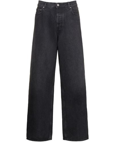 Off-White c/o Virgil Abloh Arrow Vintage Cotton Denim Jeans - Blue