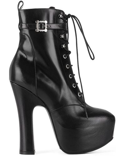 Vivienne Westwood 150Mm Pleasure Leather Ankle Boots - Black