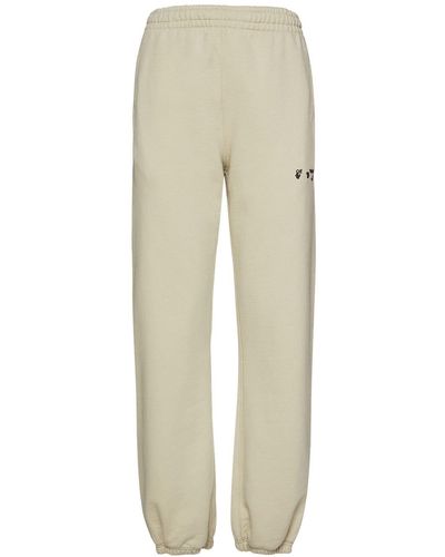 Off-White c/o Virgil Abloh Pantalones De Jersey Con Logo - Neutro