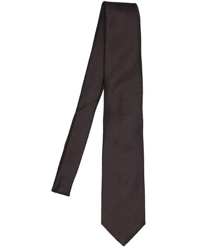 Brioni Silk Tie - Black