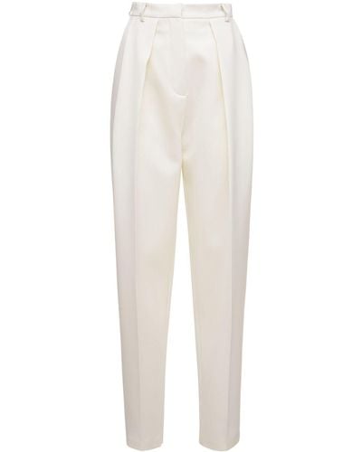 Magda Butrym Wool & Silk Straight Leg Trousers - Multicolour