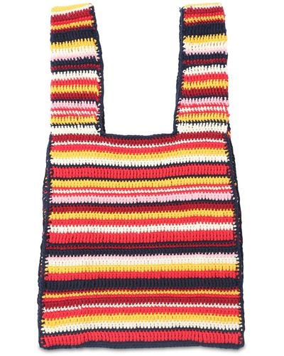 Alanui Sac En Crochet De Coton Beach Break - Multicolore