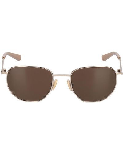 Bottega Veneta Bv1301s Metal Sunglasses - Brown