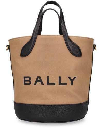Bally Bar 8 Hours Organic Cotton Bucket Bag - Natural