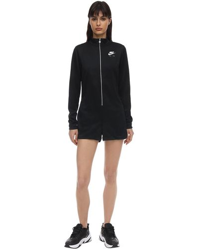 Nike Acetate Long Sleeve Jumpsuit - Black