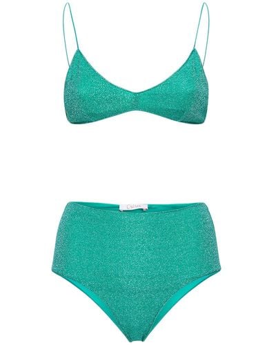 Oséree Bikini con lúrex - Verde
