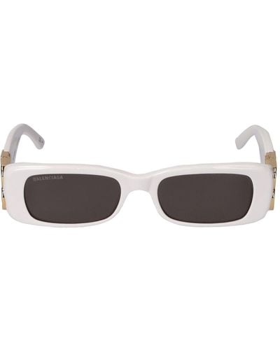 Balenciaga Sonnenbrille Aus Acetat "0096s Dynasty" - Weiß