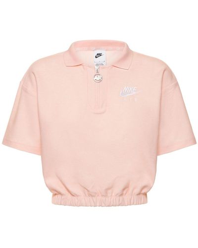 Nike Polohemd Aus Baumwollmischpiqué - Pink