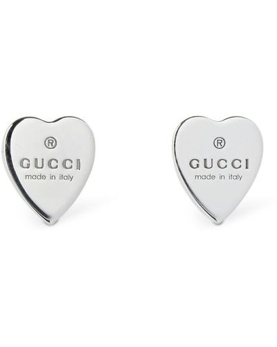 Gucci Ohrringe "heart" - Weiß