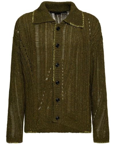 ANDERSSON BELL Nep Wool Cardigan - Green