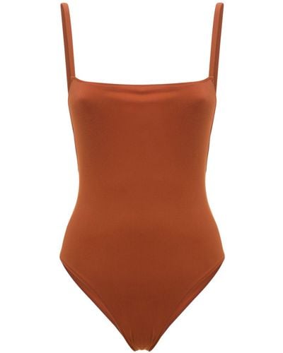 Lido Tre Geometrical One Piece Swimsuit - Brown