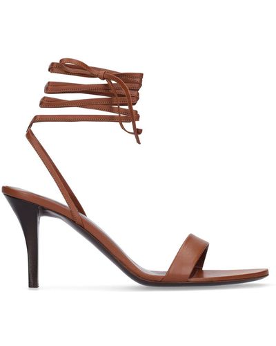 The Row 80Mm Maud Leather Sandals - Pink