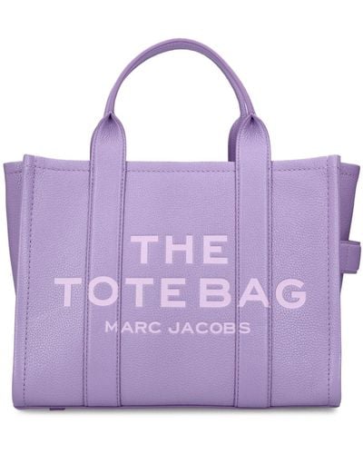 Marc Jacobs The Medium Tote Leather Bag - Purple