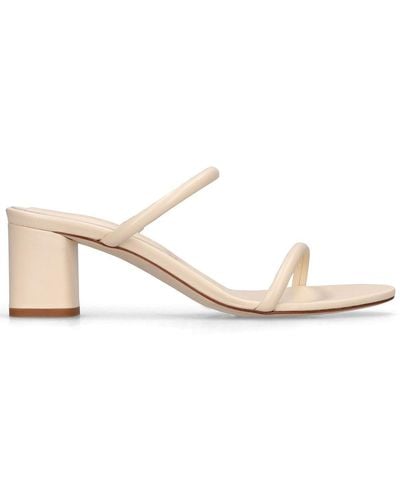 Aeyde 55Mm Anni Leather Sandals - Natural