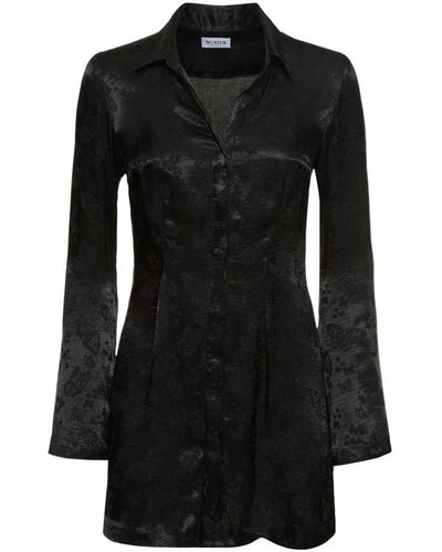 Musier Paris Luisa Viscose Jacquard Mini Dress - Black