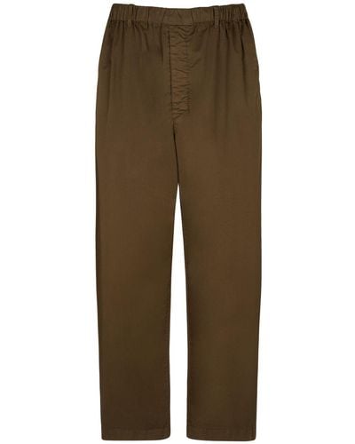 Lemaire Pantaloni loose fit in cotone stretch - Neutro