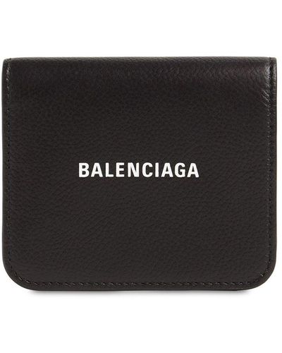 Balenciaga Cartera "Compact" De Cuero Granulado - Negro